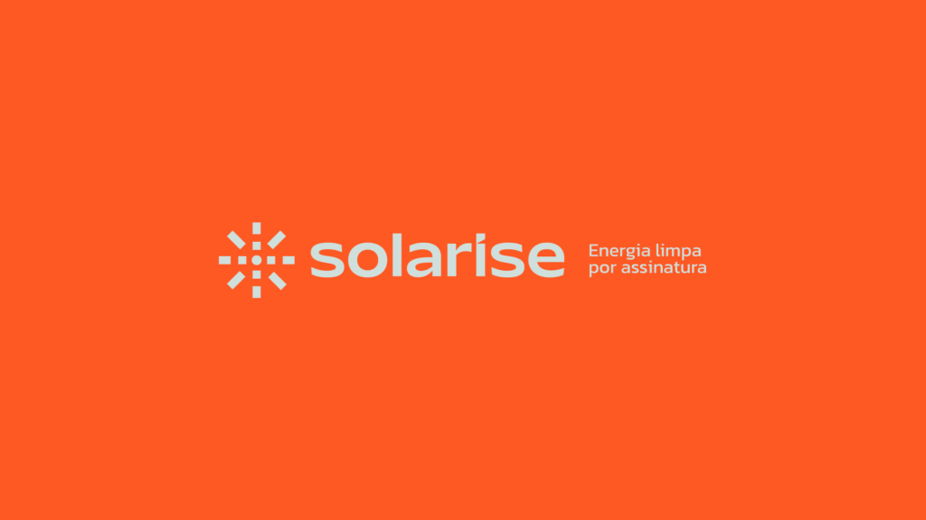 Essa imagem leva o logo de um cliente do ramo de energia solar da agência noneone