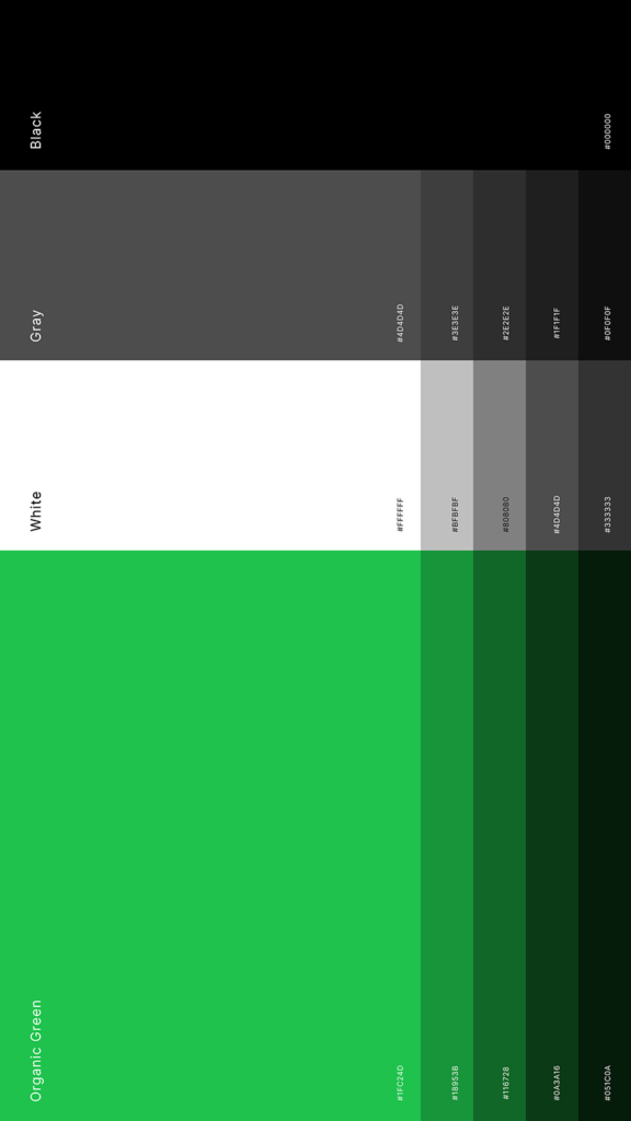 Paleta de cores escolhidas pela agencia noneone para a empresa digital