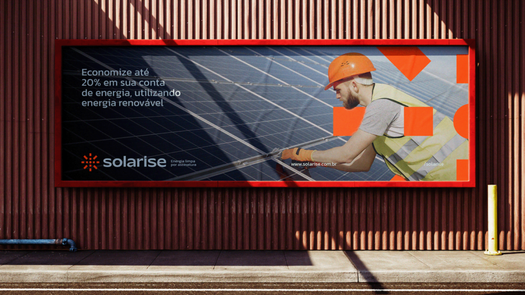 Essa imagem possui uma propaganda de um cliente da nossa empresa que atua no ramo de energia solar